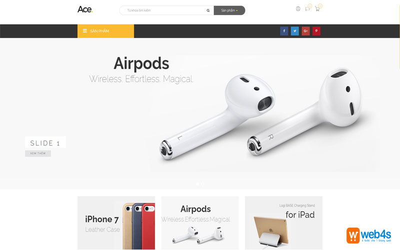 Mẫu thiết kế website bán điện thoại chuyên nghiệp